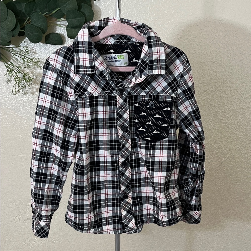 OshKosh B'gosh Classic Plaid Button Down Shirt